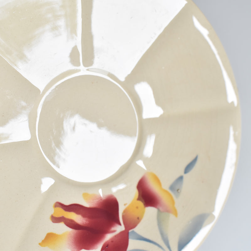 Vintage coffee cup and saucer, Digoin & Sarreguemines Iris 9225 F