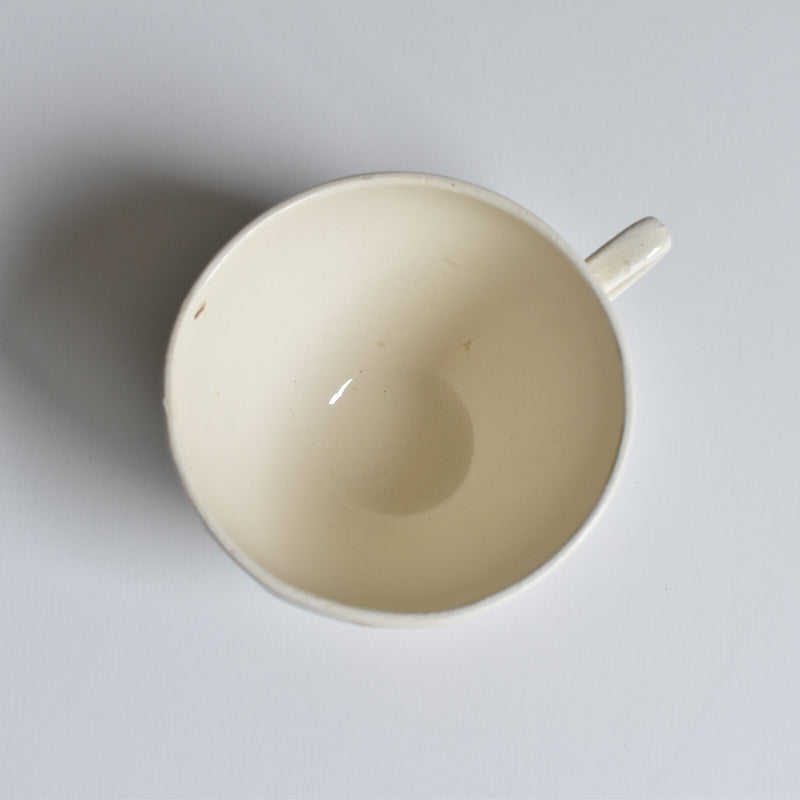 Vintage coffee cup and saucer, Digoin & Sarreguemines Iris 9225 F