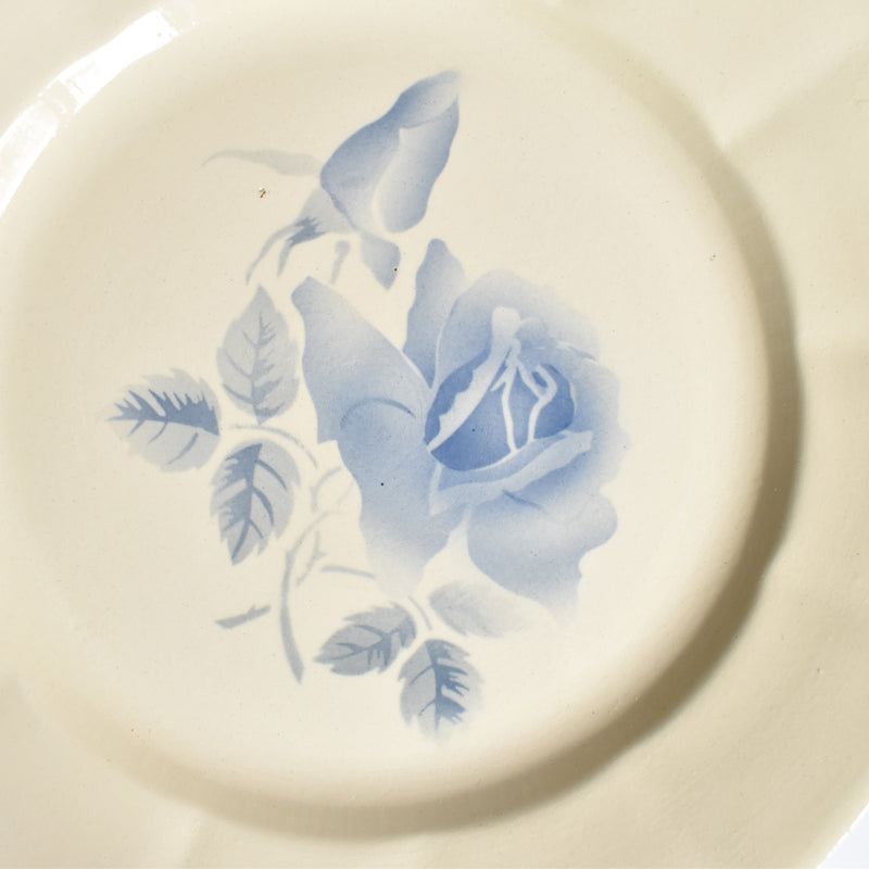 Vintage Plate Digoin & Sarreguemines Rose Bleue C