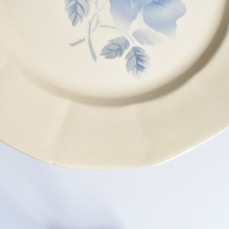 Vintage Plate Digoin & Sarreguemines Rose Bleue C
