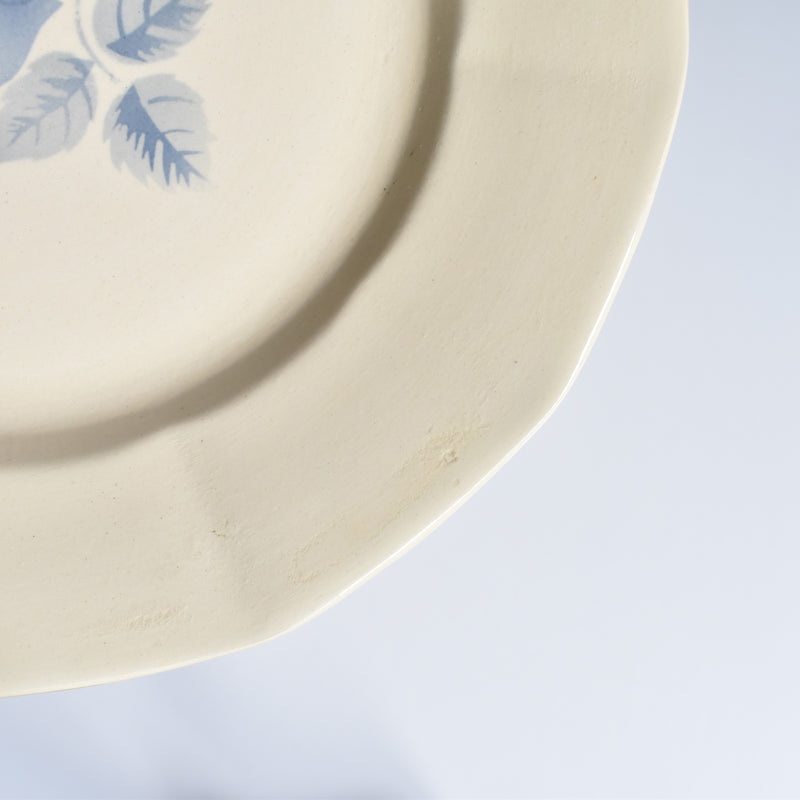 Vintage Plate Digoin & Sarreguemines Rose Bleue C