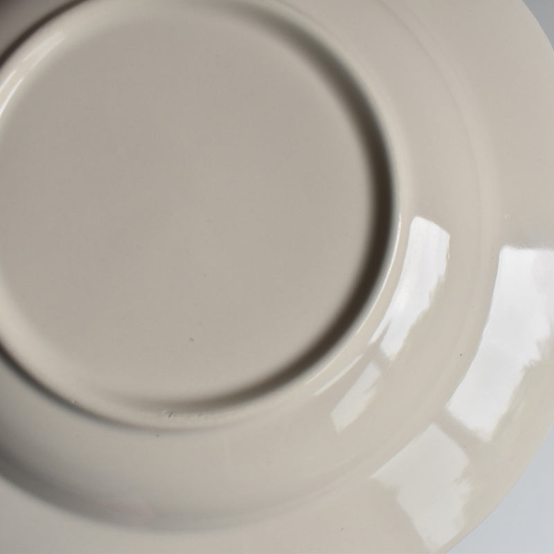 Vintage Deep Plate, Flower Rim A