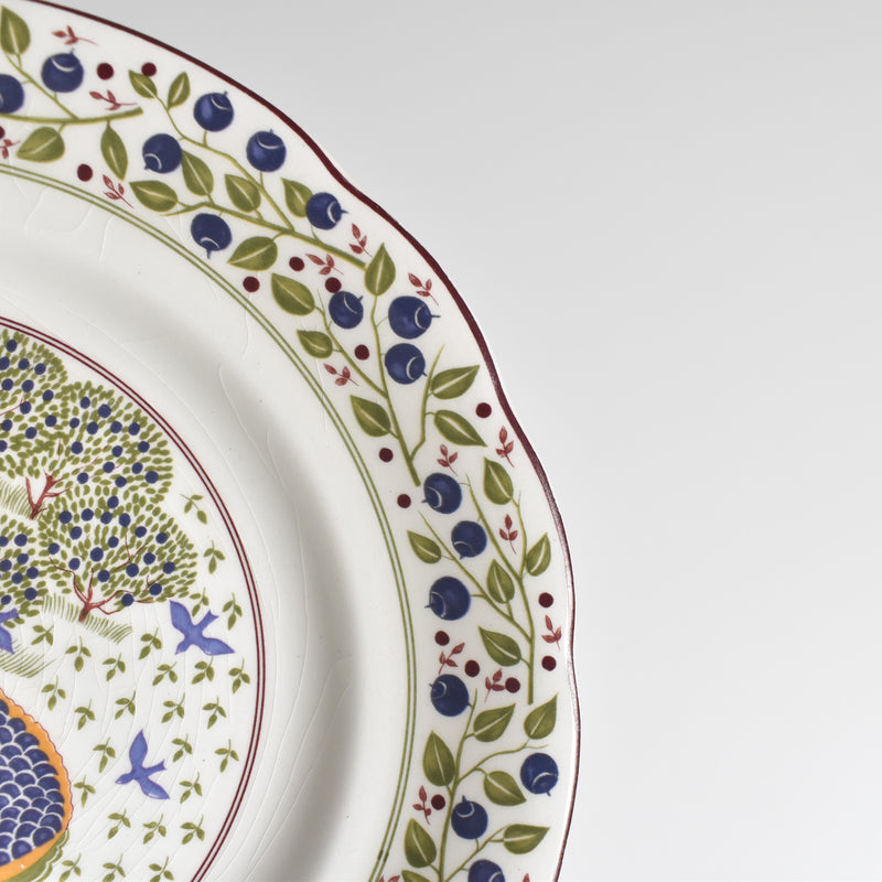 Vintage Dessert Plate Gien Les tartes "Tarte aux Myrtilles"