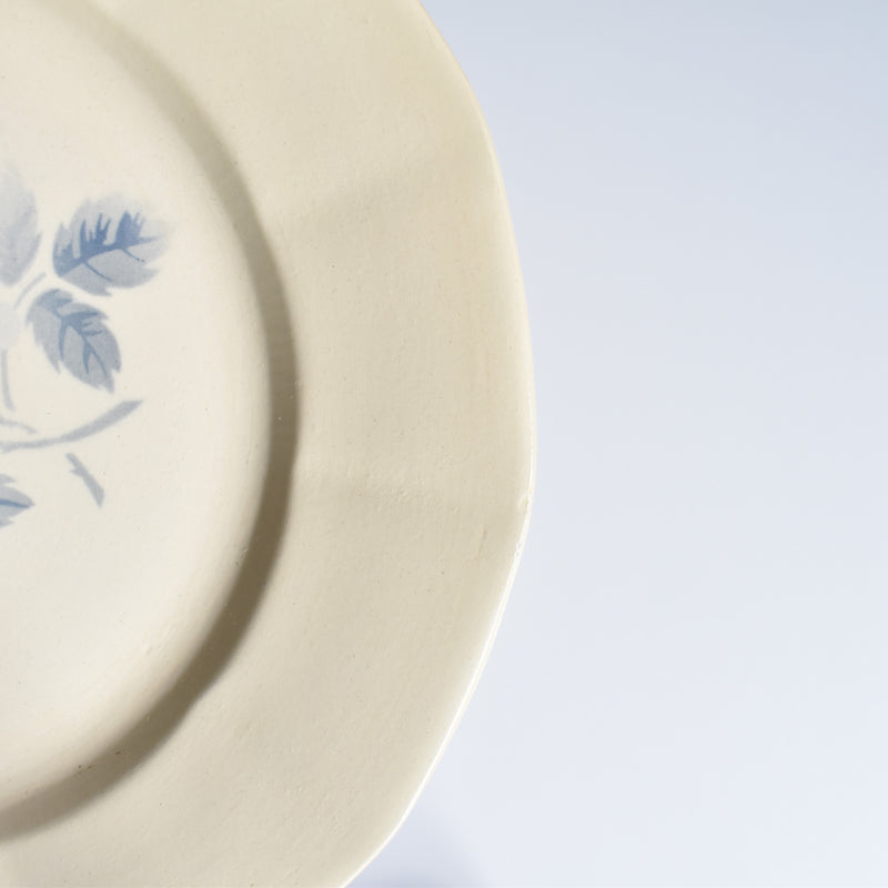 Vintage Plate Digoin & Sarreguemines Rose Bleue C