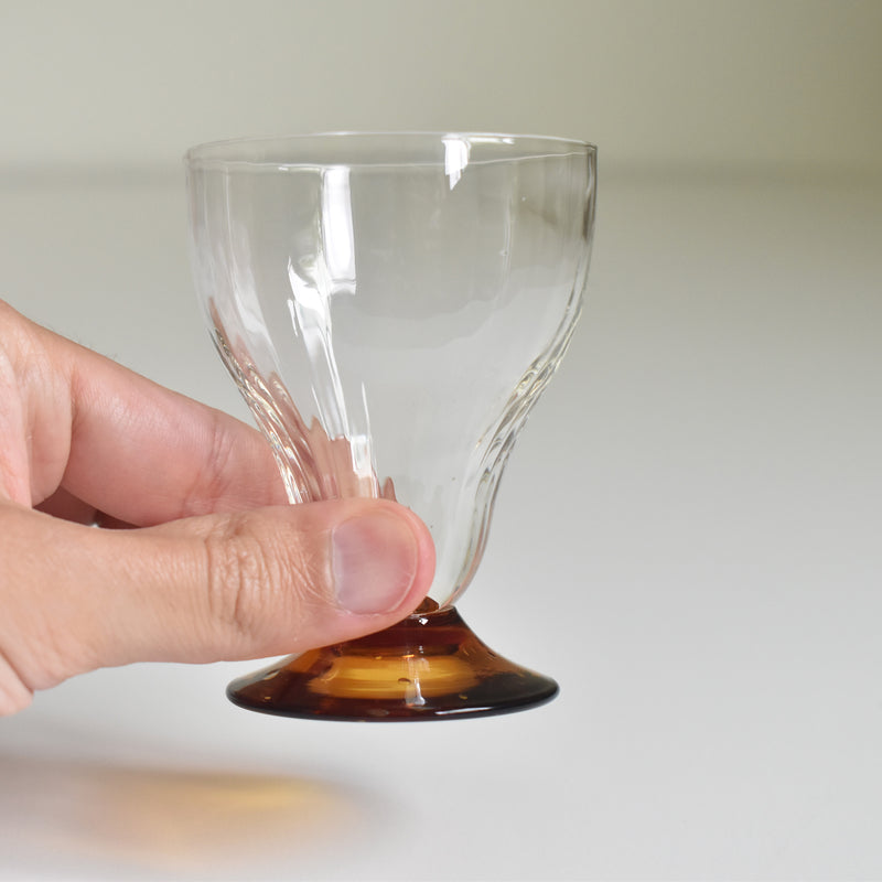 Antique Crystal Wine Glass Small