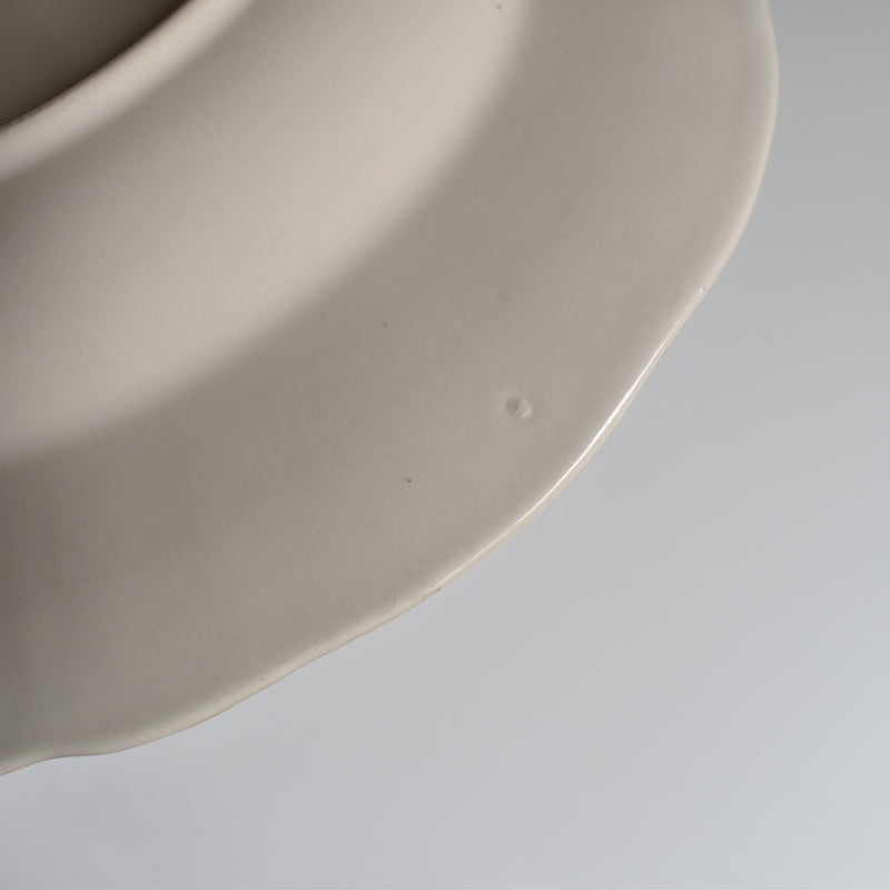 Vintage Deep Plate, Flower Rim A