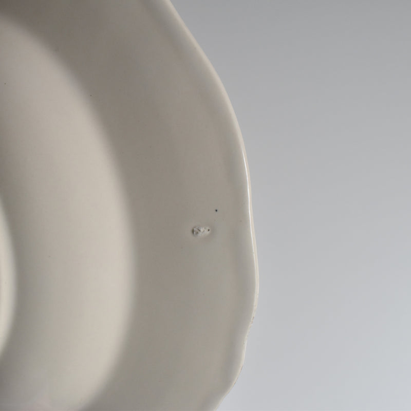 Vintage Deep Plate, Flower Rim A