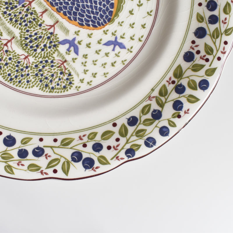 Vintage Dessert Plate Gien Les tartes "Tarte aux Myrtilles"
