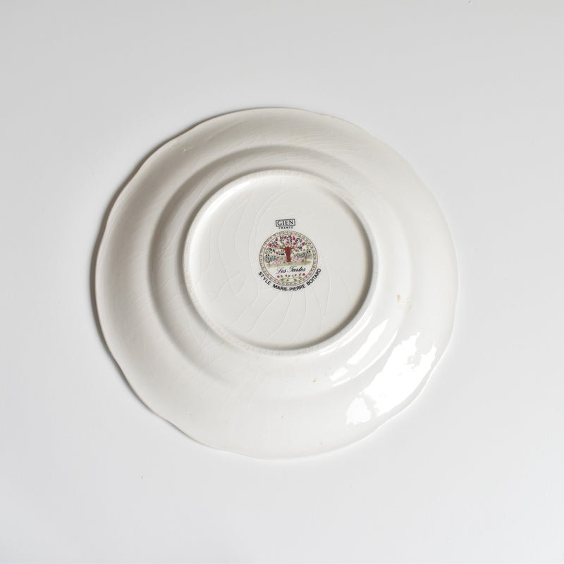 Vintage Dessert Plate, Gien Les tartes "Strawberry Tart"