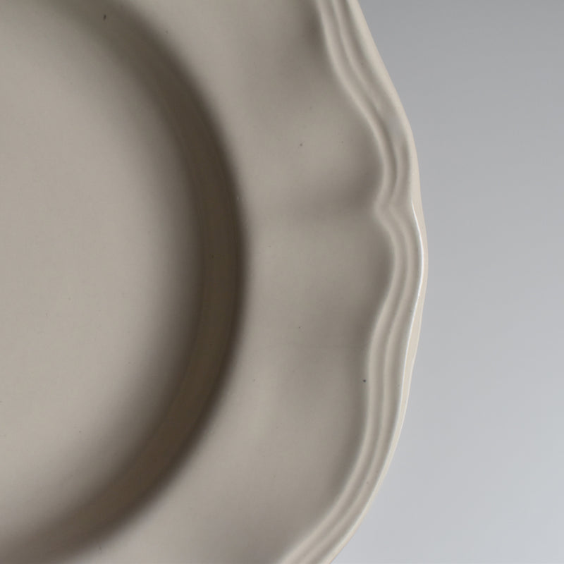 Vintage Deep Plate, Flower Rim A