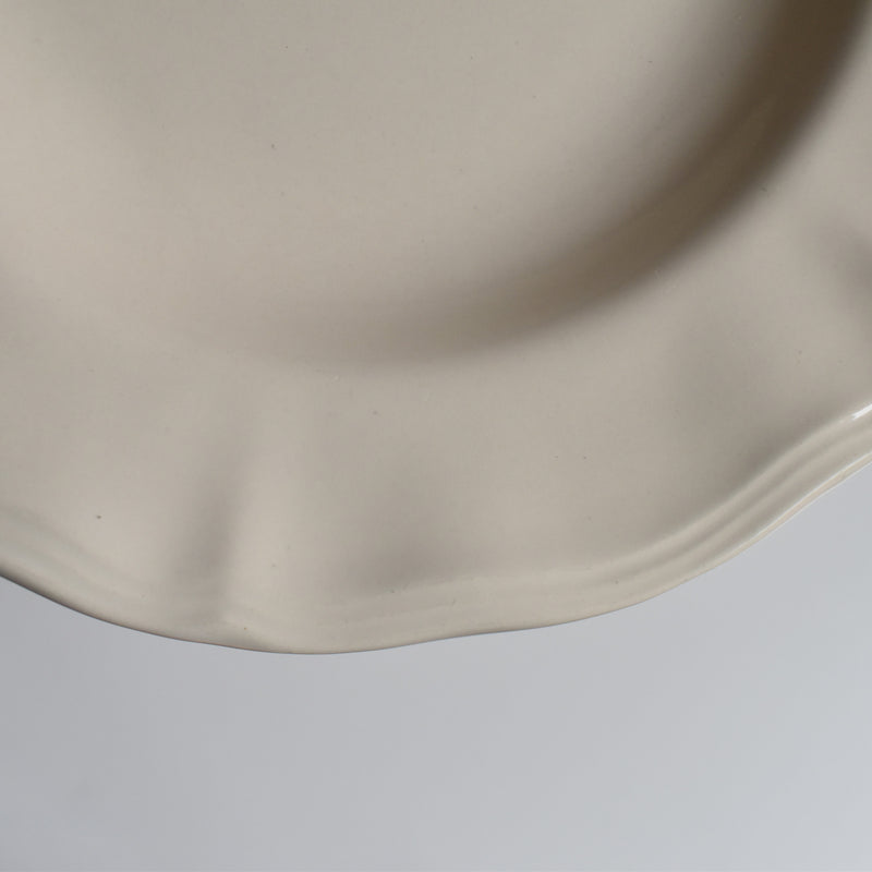 Vintage Deep Plate, Flower Rim A