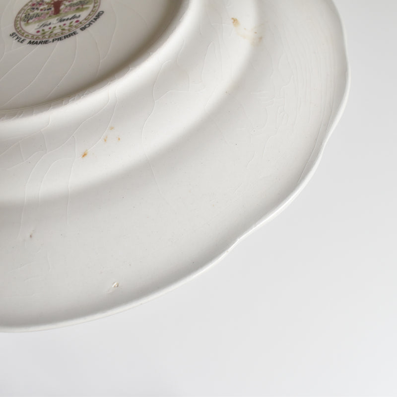 Vintage Dessert Plate, Gien Les tartes "Strawberry Tart"