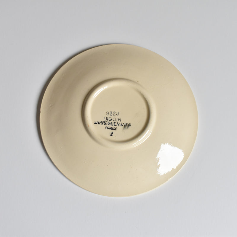 Vintage saucer Digoin & Sarreguemines Iris 9225