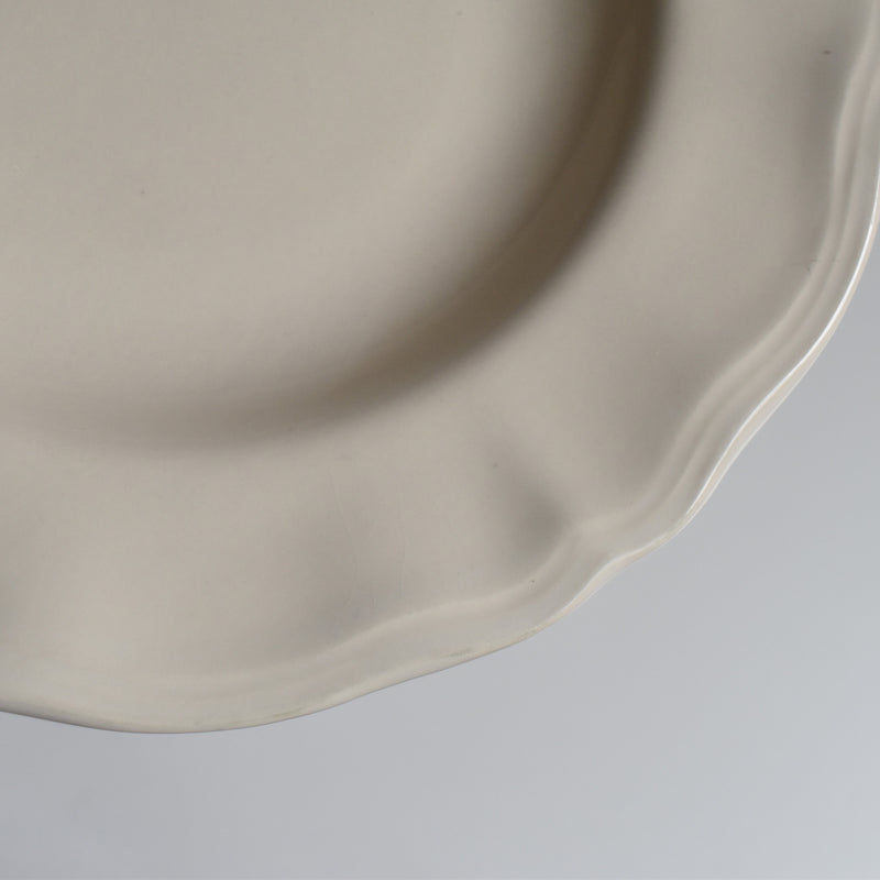 Vintage Deep Plate, Flower Rim A