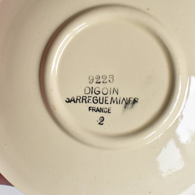 Vintage saucer Digoin & Sarreguemines Iris 9225