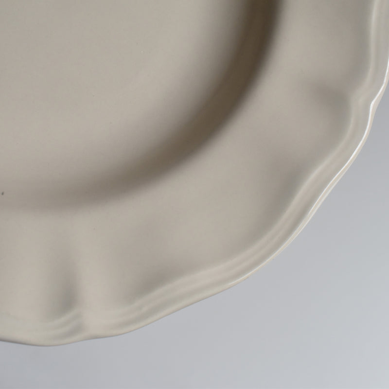Vintage Deep Plate, Flower Rim A