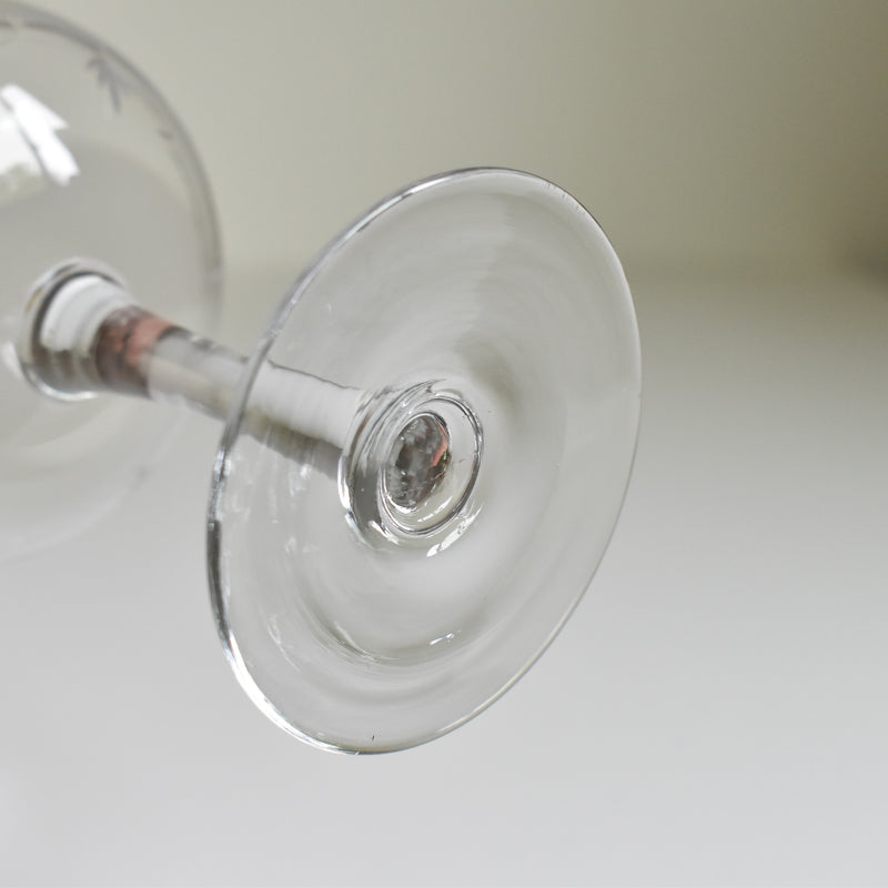 Antique Crystal Champagne Coupe, Portieux Turin