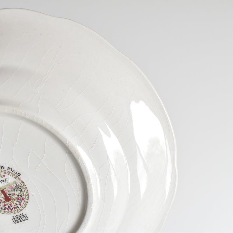 Vintage Dessert Plate, Gien Les tartes "Strawberry Tart"