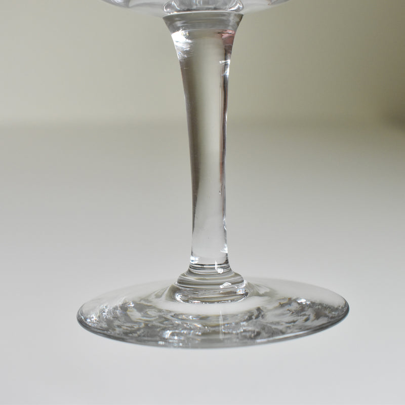 Antique Crystal Champagne Coupe, Portieux Turin