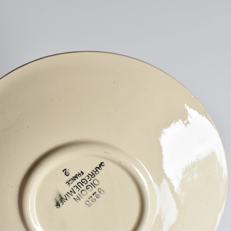 Vintage saucer Digoin & Sarreguemines Iris 9225