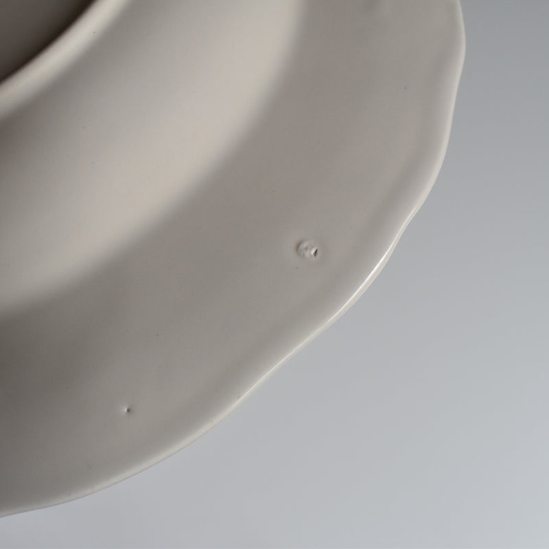 Vintage Deep Plate, Flower Rim B