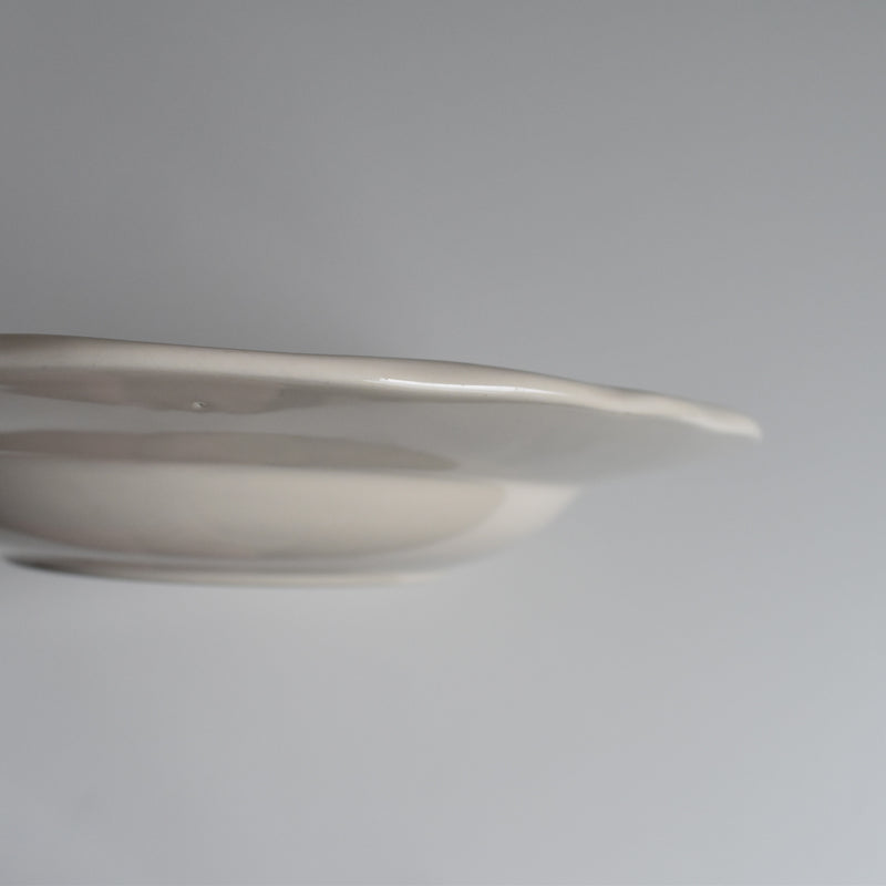 Vintage Deep Plate, Flower Rim B