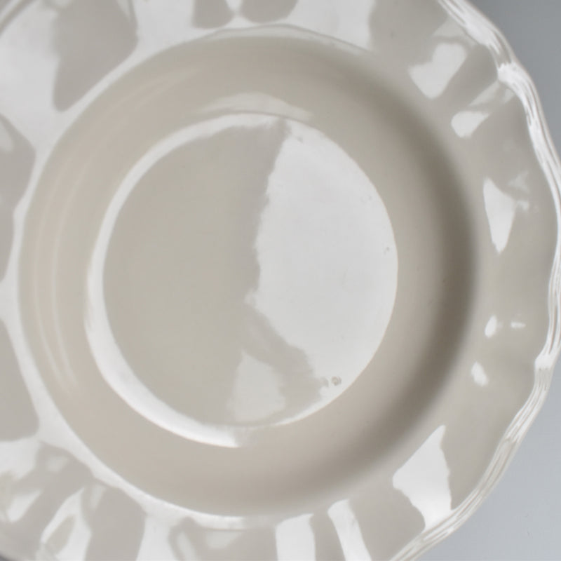 Vintage Deep Plate, Flower Rim B