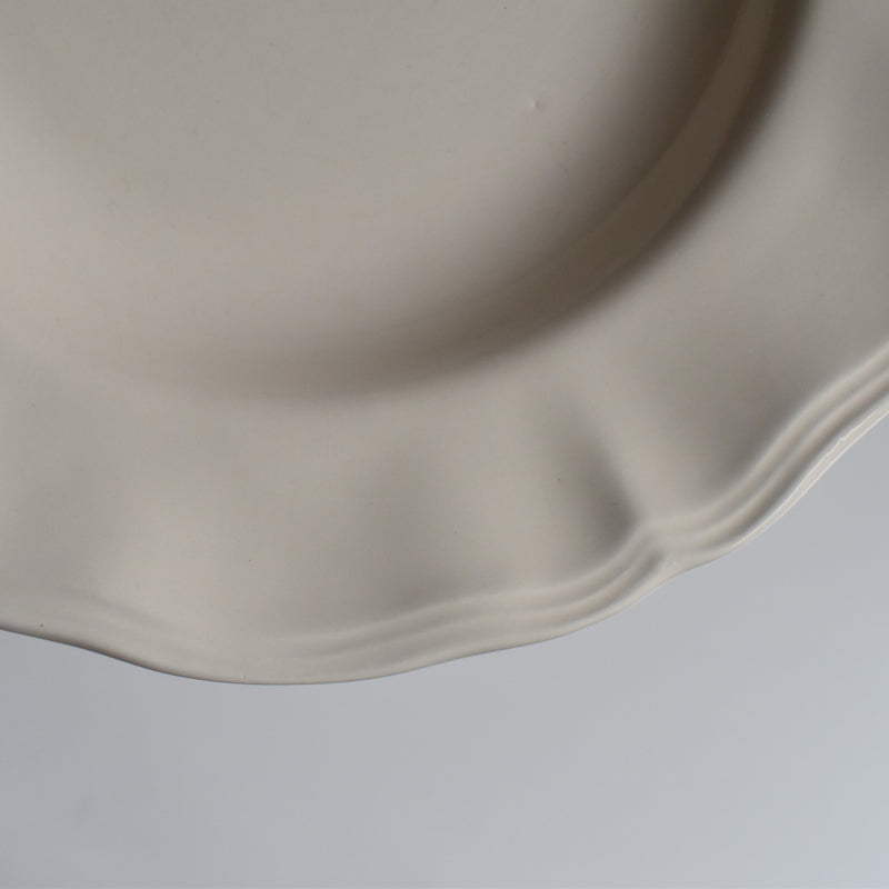 Vintage Deep Plate, Flower Rim B
