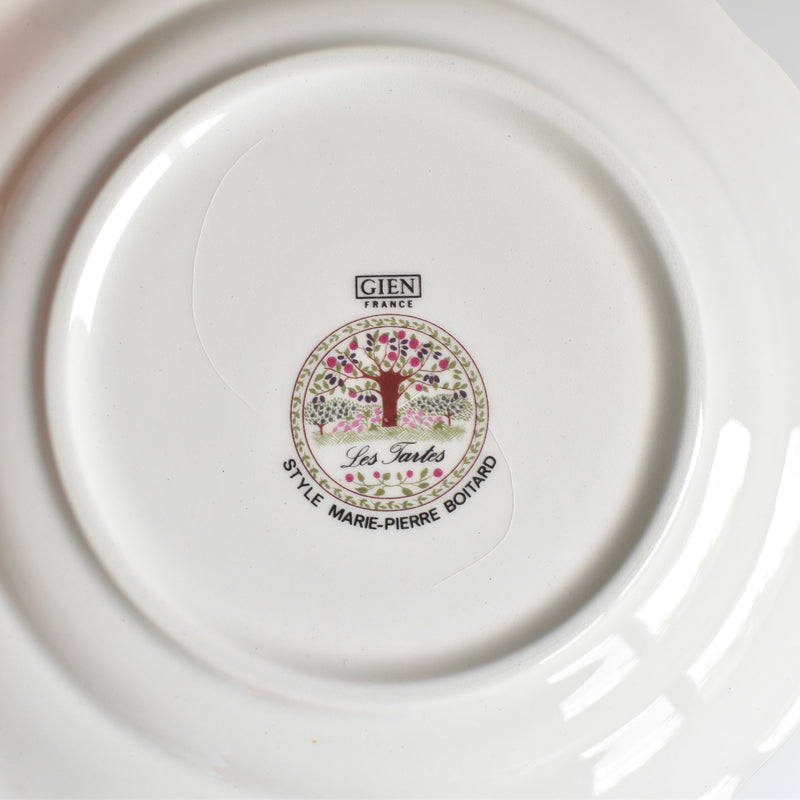 Vintage Dessert Plate Gien Les tartes "Cherry Pie"