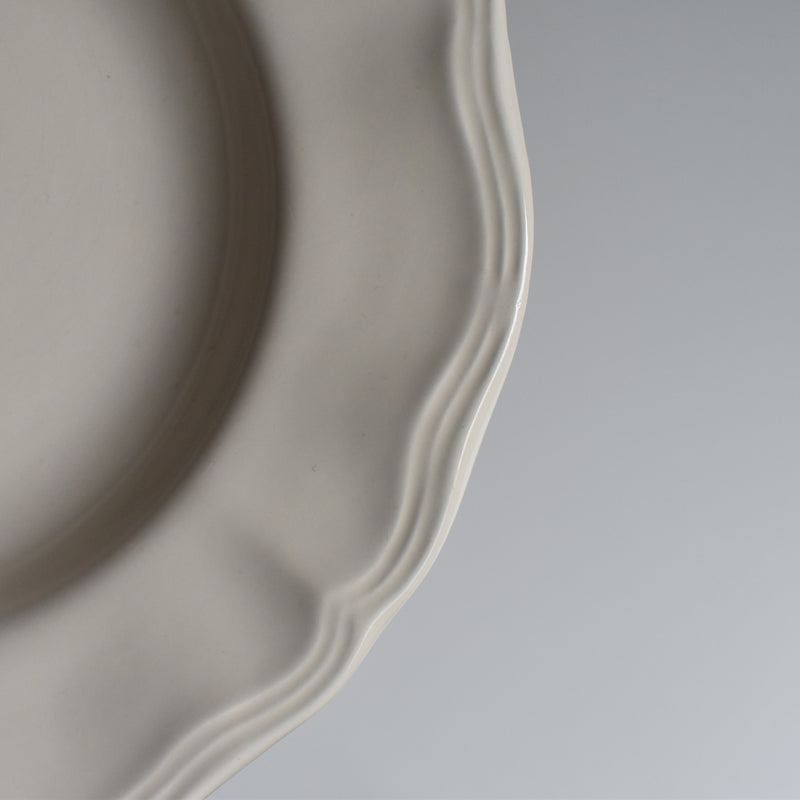 Vintage Deep Plate, Flower Rim B