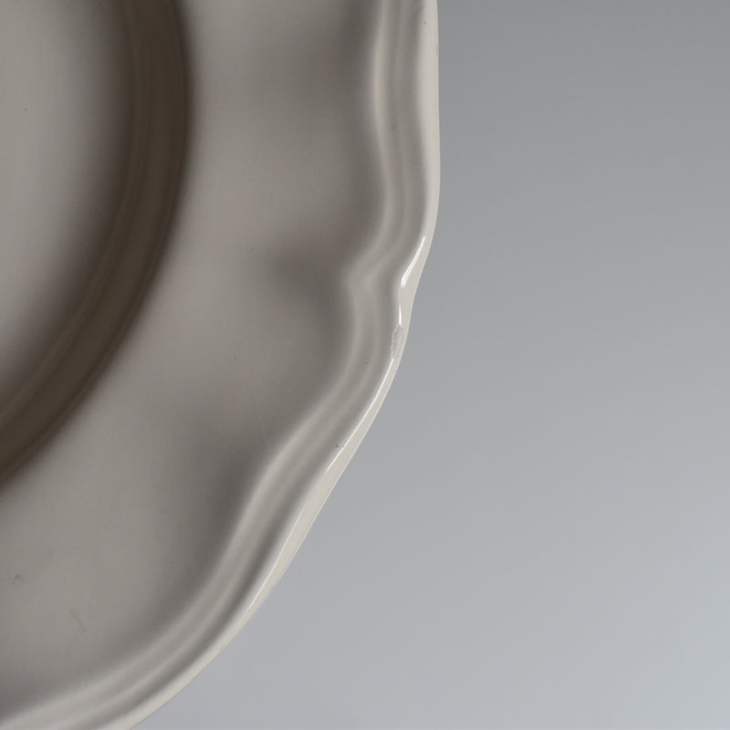 Vintage Deep Plate, Flower Rim B