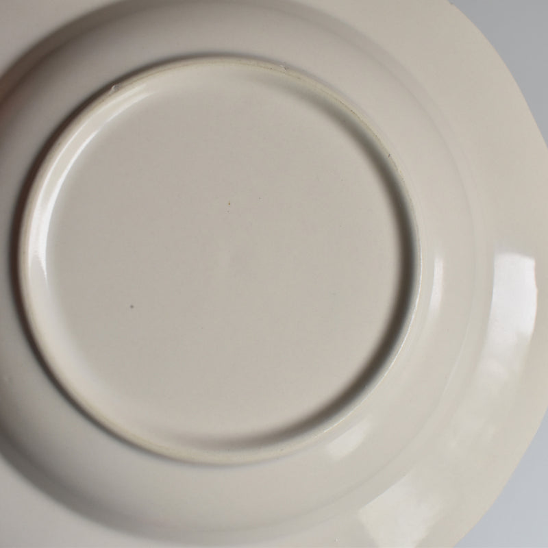 Vintage Deep Plate Flower Rim C