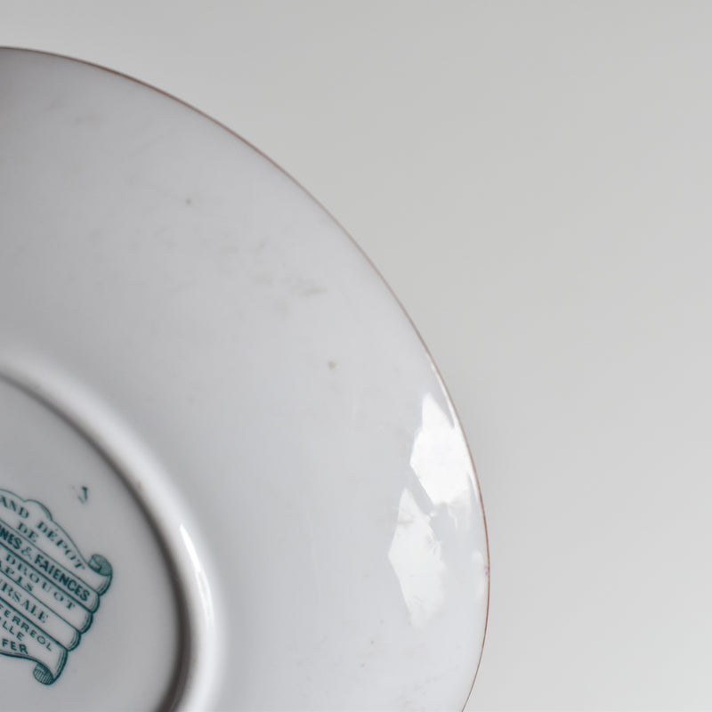 Antique Cup & Saucer Sarreguemines Minton 235 (Grand Depots) A