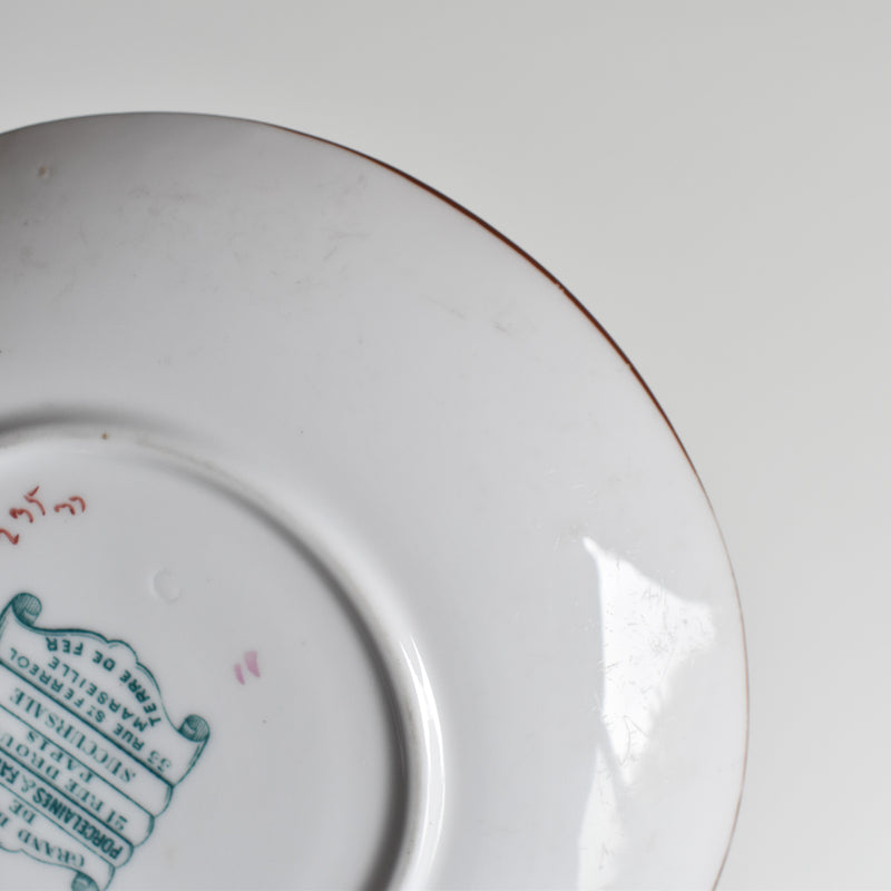 Antique Cup & Saucer Sarreguemines Minton 235 (Grand Depots) A