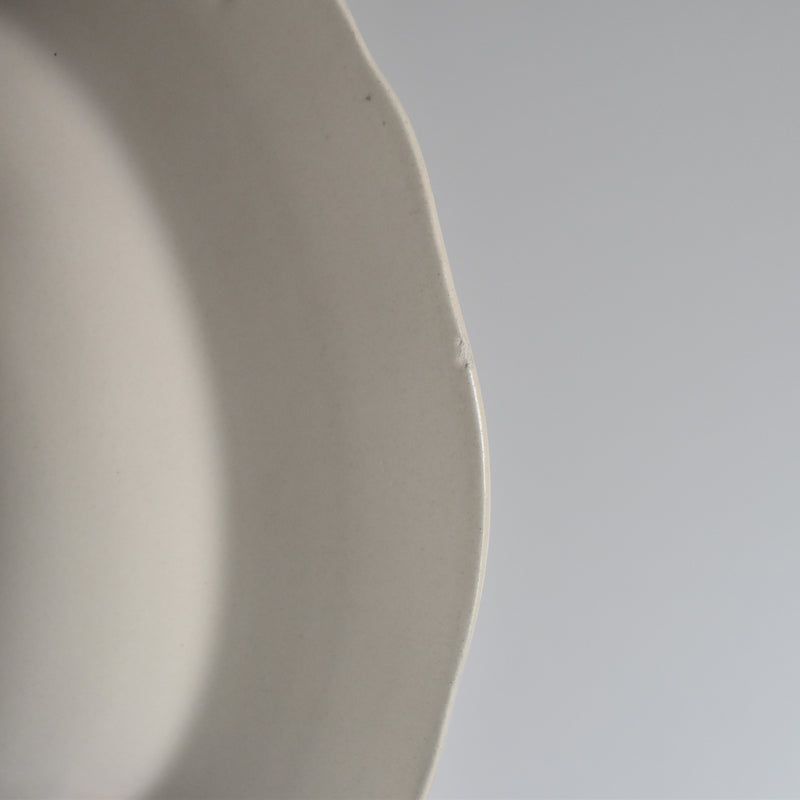 Vintage Deep Plate Flower Rim C