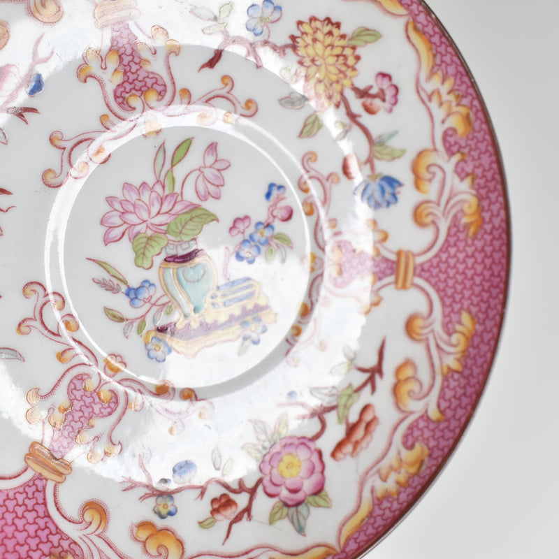 Antique Cup & Saucer Sarreguemines Minton 235 (Grand Depots) A