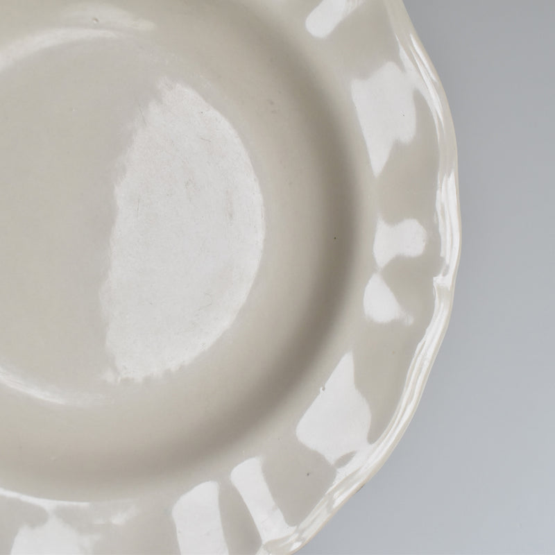 Vintage Deep Plate Flower Rim C