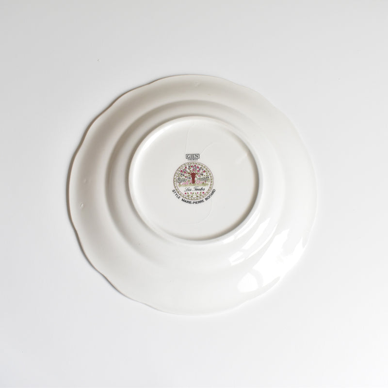 Vintage dessert plate Gien Les tartes "Tarte aux Pommes"