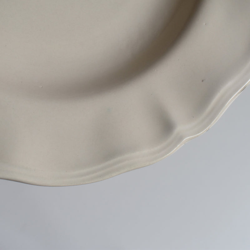 Vintage Deep Plate Flower Rim C