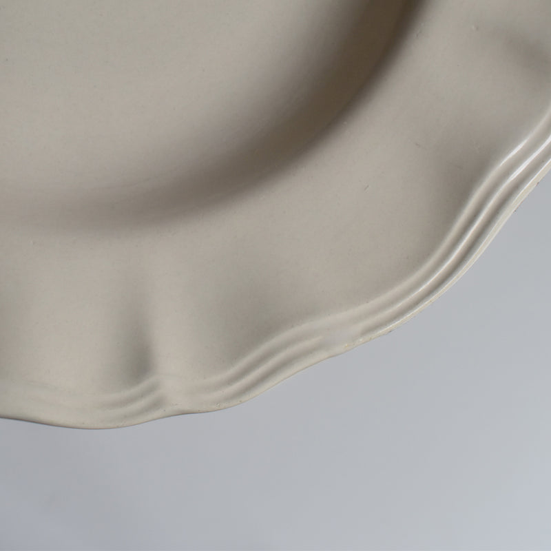 Vintage Deep Plate Flower Rim C