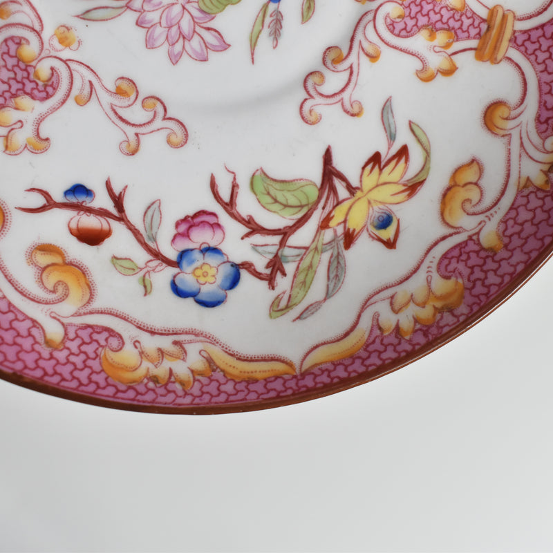 Antique Cup & Saucer Sarreguemines Minton 235 (Grand Depots) A