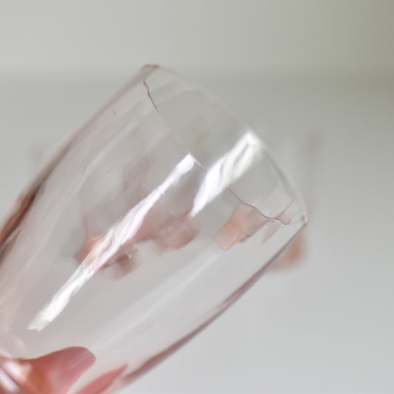 Vintage Liquor Glasses Pink, Set of 4