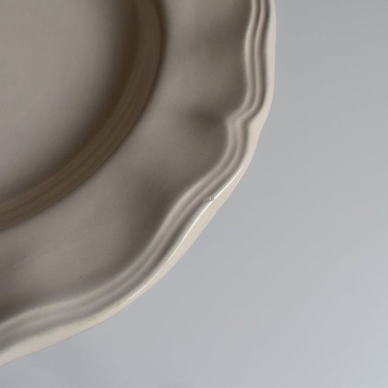 Vintage Deep Plate Flower Rim C