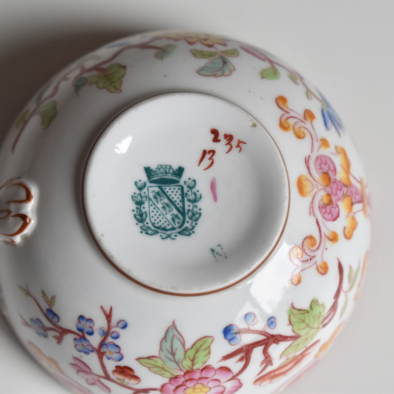 Antique Cup & Saucer Sarreguemines Minton 235 (Grand Depots) A