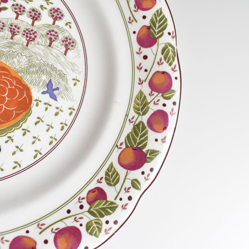 Vintage dessert plate Gien Les tartes "Tarte aux Pommes"