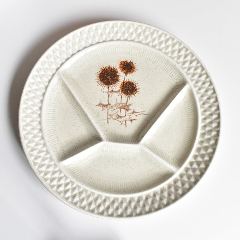 Vintage Fondue Plate, Chardons A