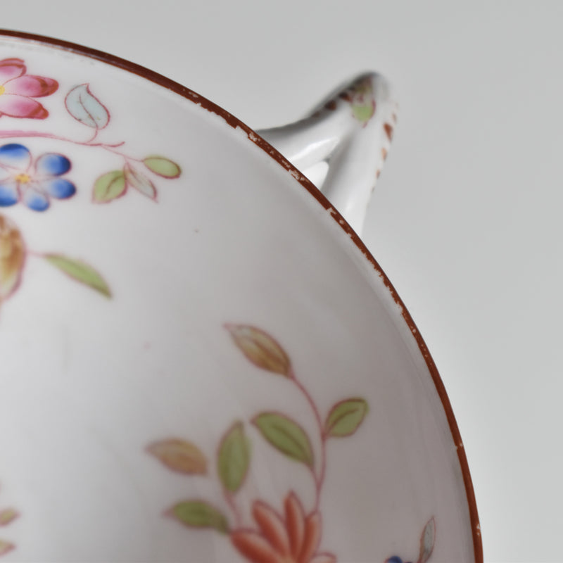 Antique Cup & Saucer Sarreguemines Minton 235 (Grand Depots) A