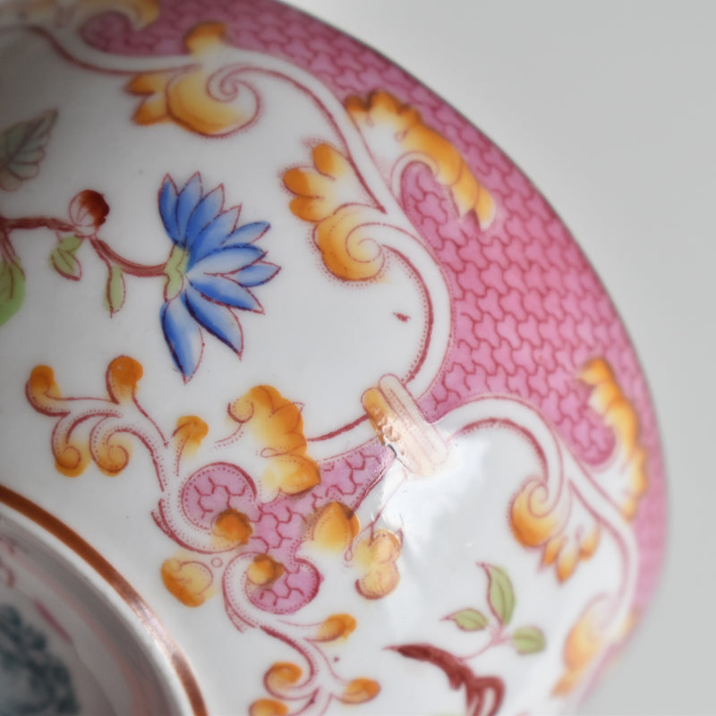 Antique Cup & Saucer Sarreguemines Minton 235 (Grand Depots) A