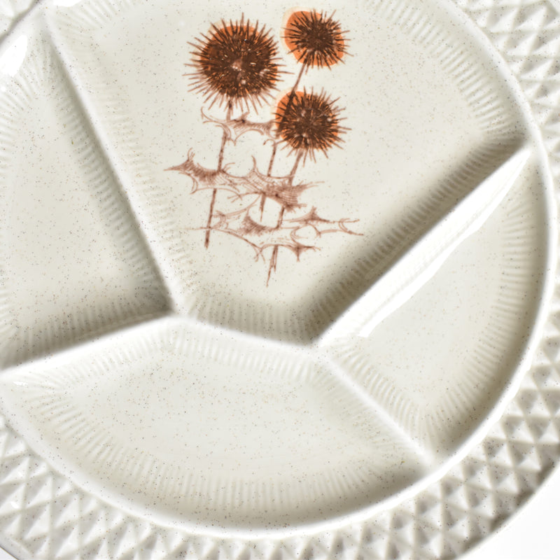 Vintage Fondue Plate, Chardons A