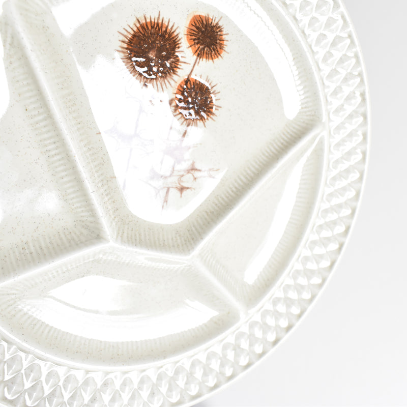 Vintage Fondue Plate, Chardons A
